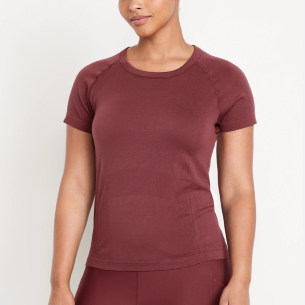 Old Navy Active maroon shirt new without tags